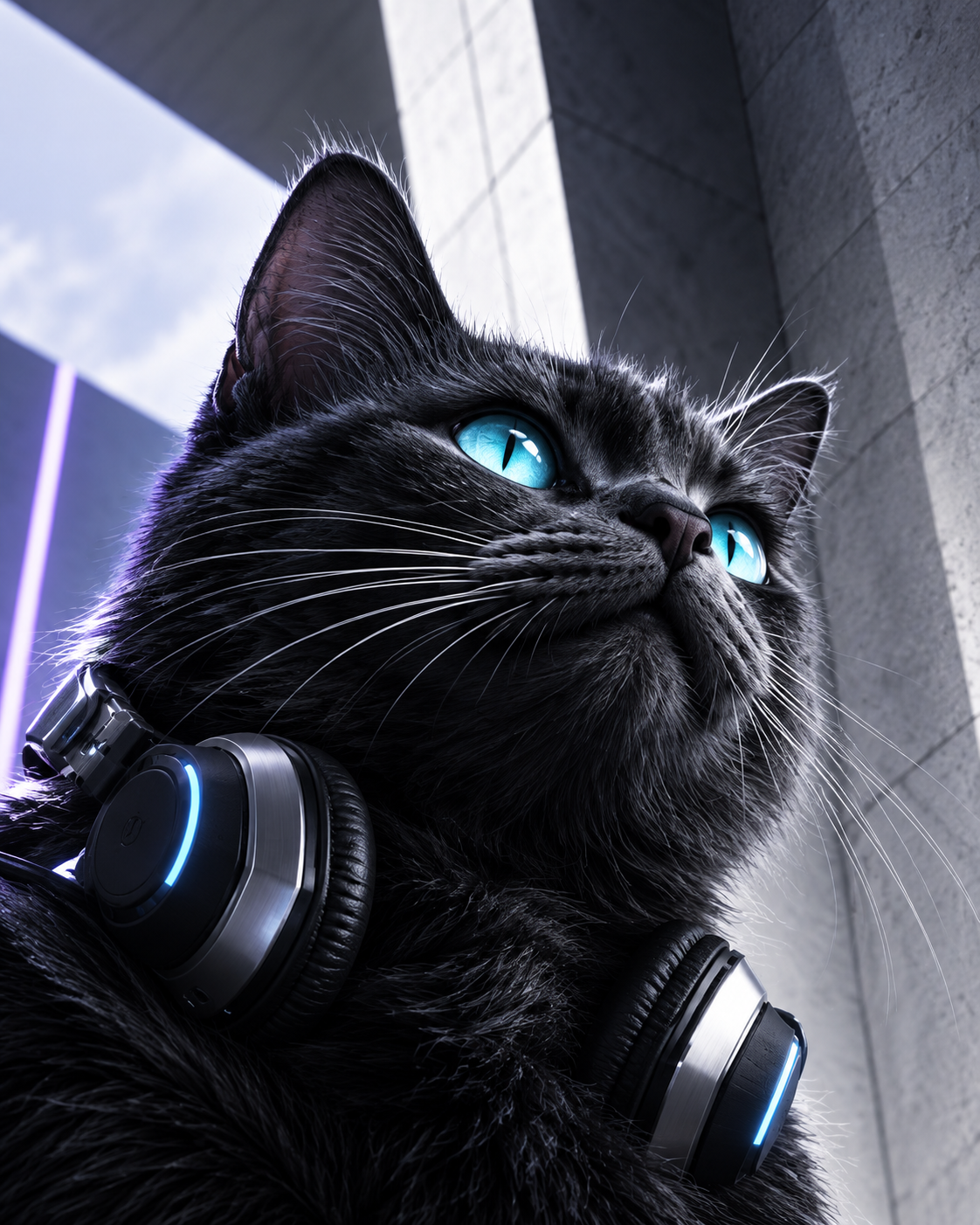 Gus cinematic cat portrait