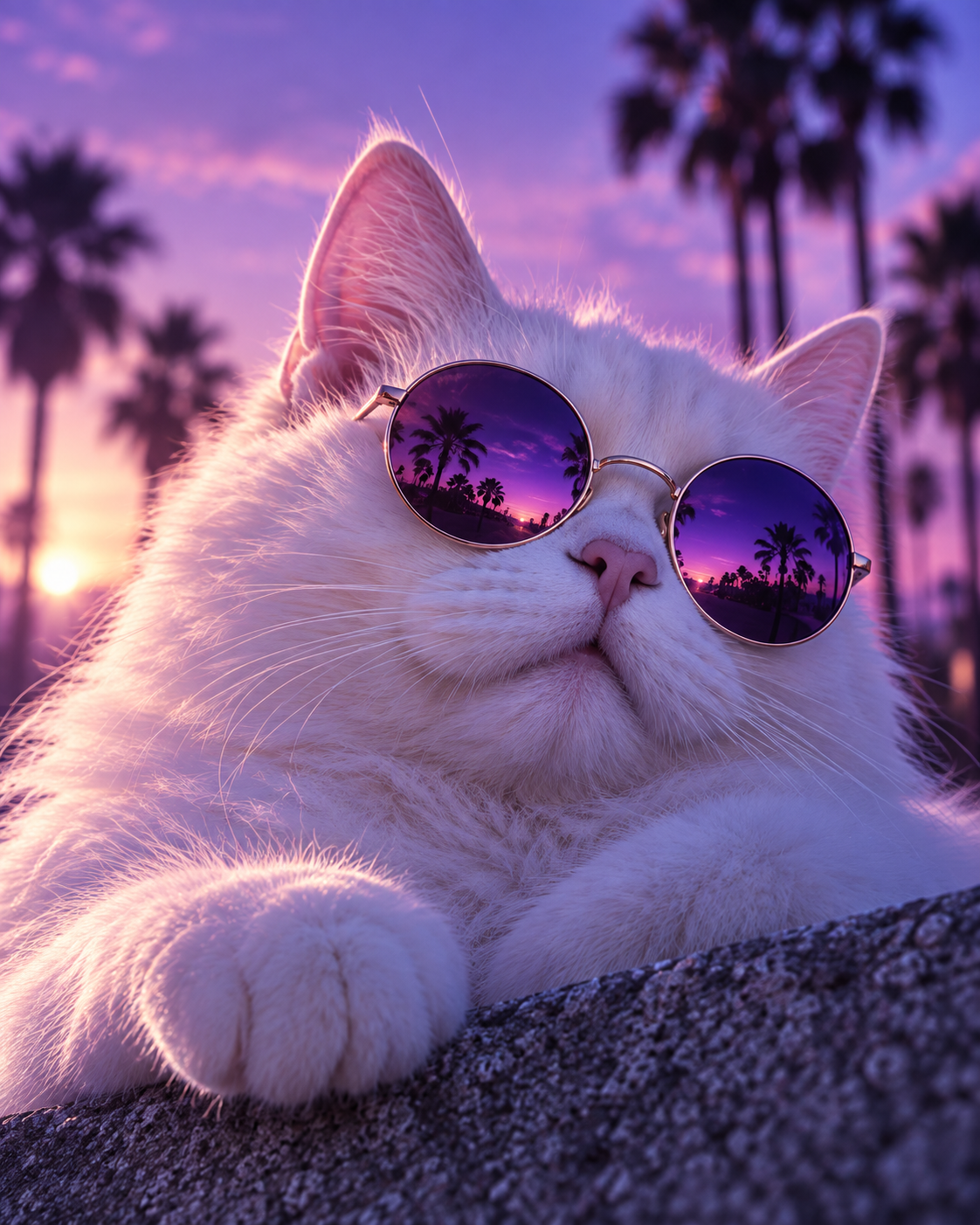 Mittens cinematic cat portrait