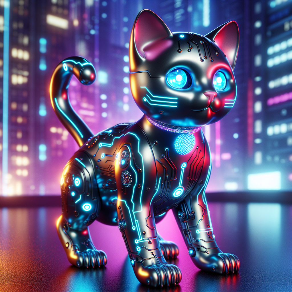 Whiskers futuristic cat NFT