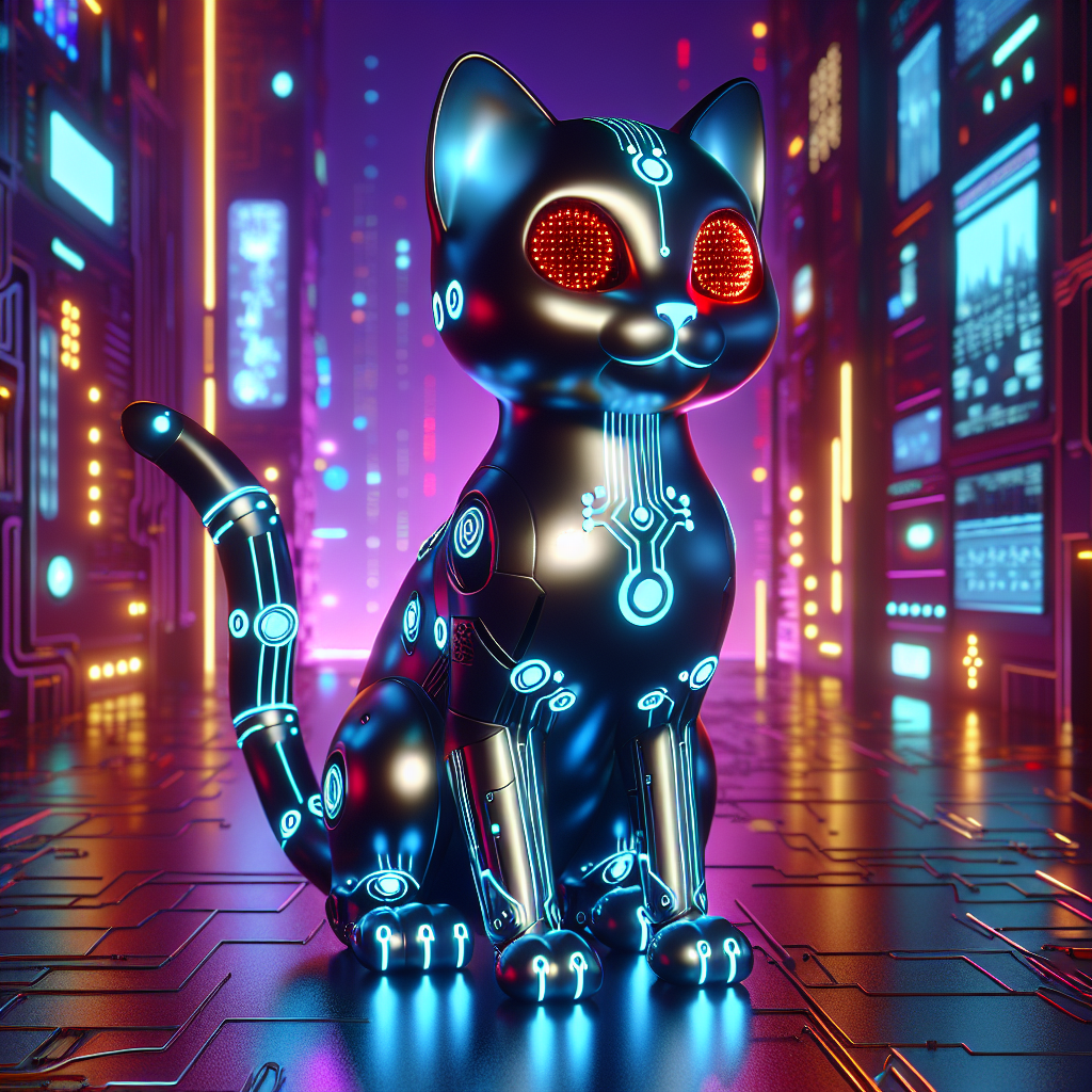 Gus futuristic cat NFT